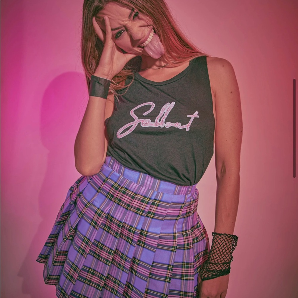 Sellout Life Neon Glam Muscle Tee Tank